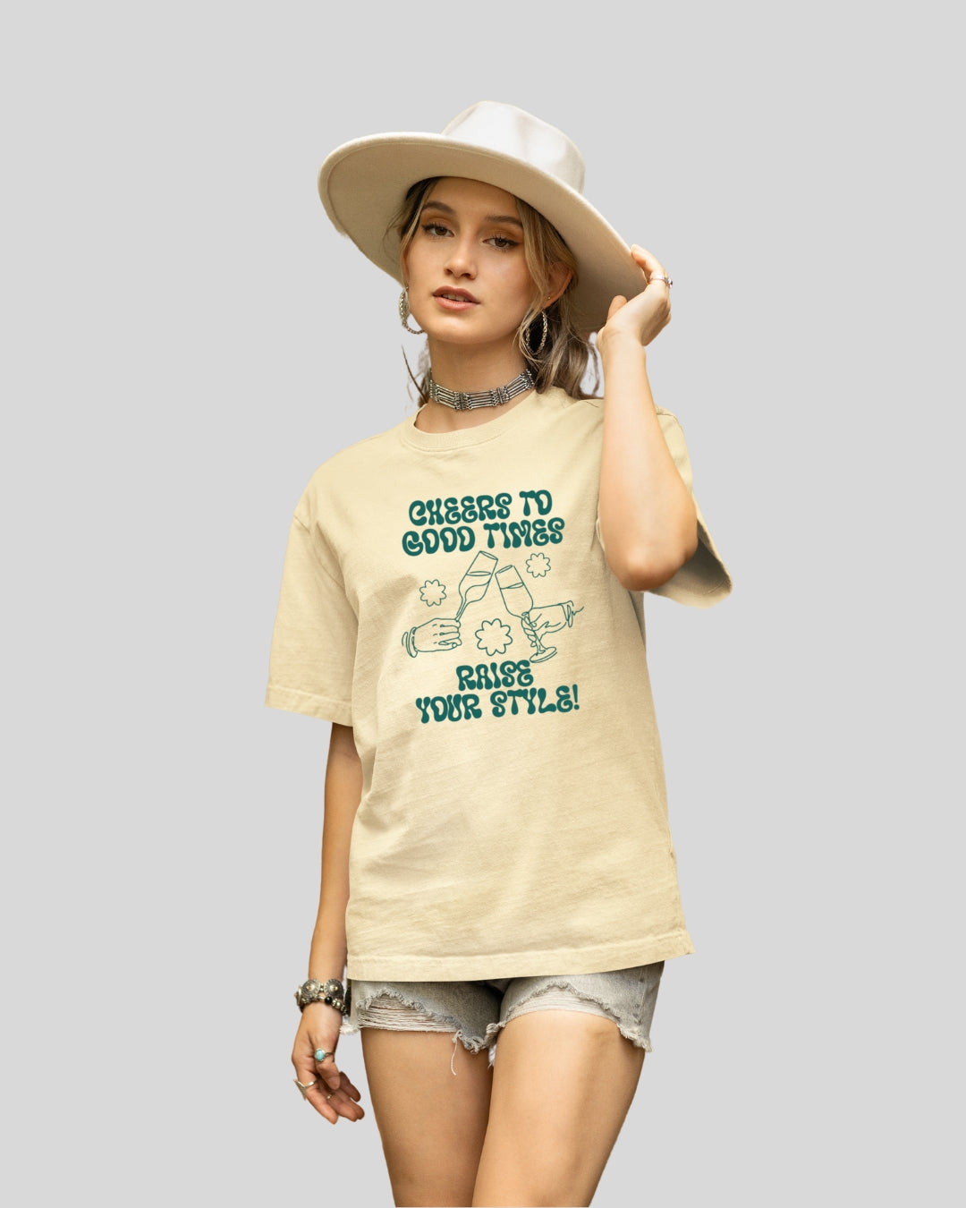 Cheers Oversized T-Shirt
