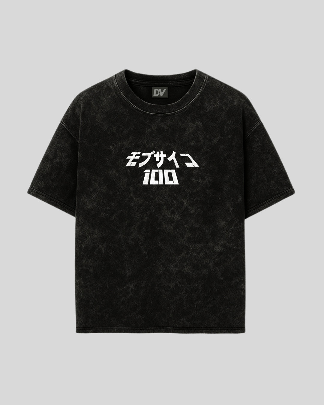 MOB PSYCHO OVERSIZED ACID WASHED TEE