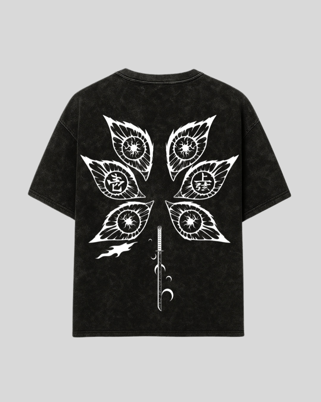 UPPER MOON ONE OVERSIZED ACID WASHED TEE