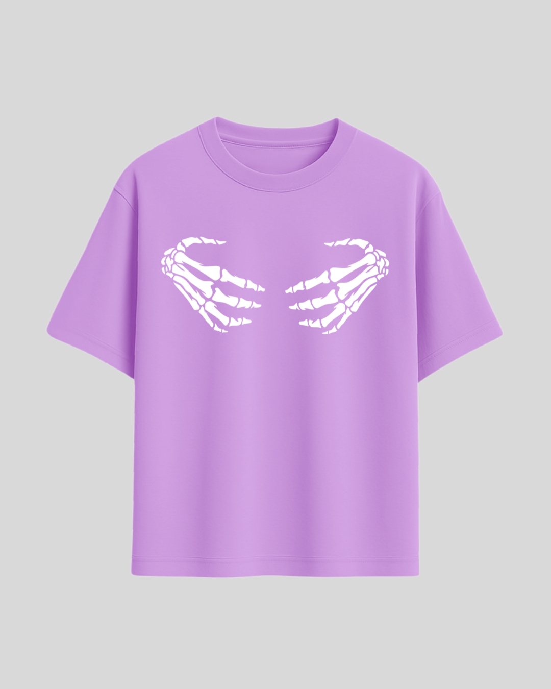 Skeleton Hands Oversized Tee