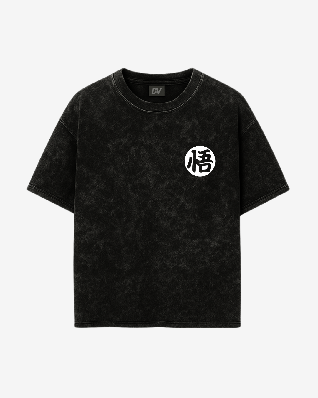 SON GOKU OVERSIZED ACID WASHED TEE
