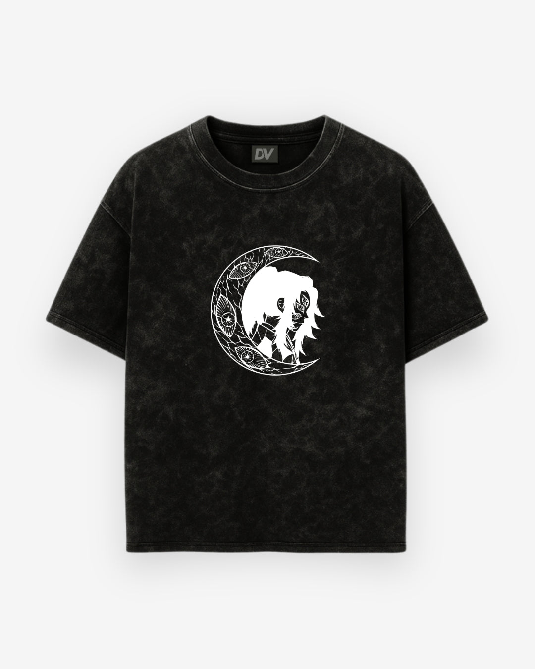 UPPER MOON ONE OVERSIZED ACID WASHED TEE