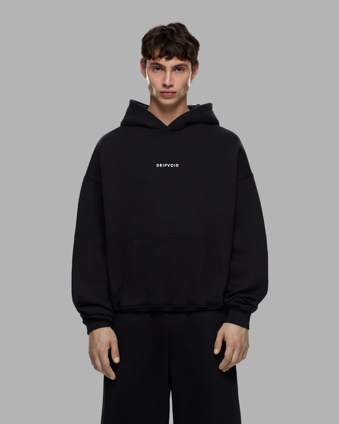 BLACK OVERSIZED HOODIE