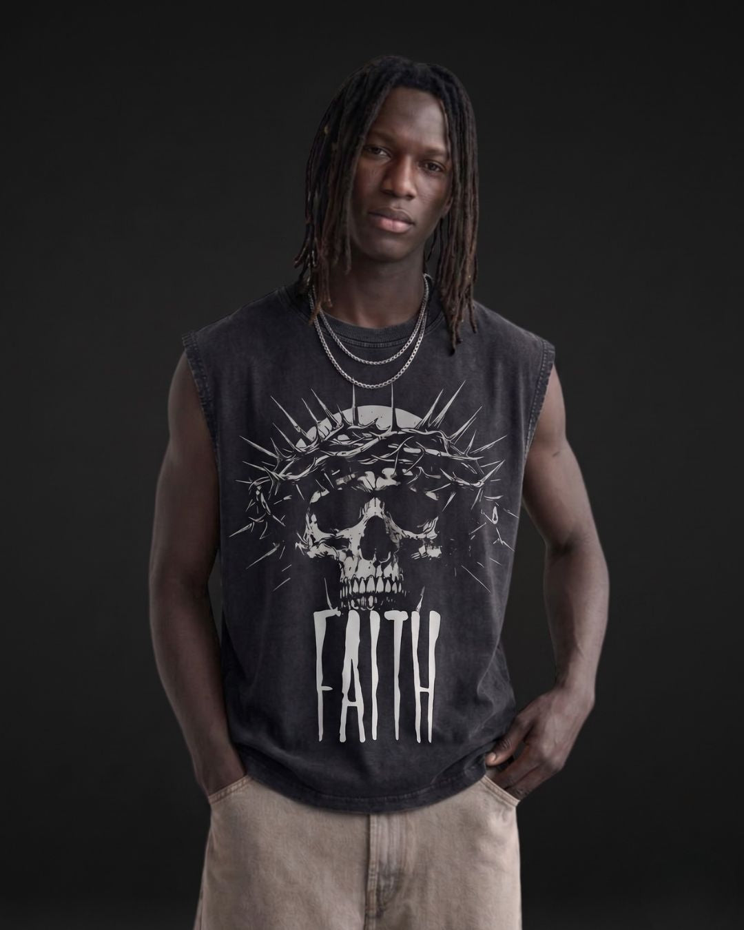 FAITH STONE WASHED TANK