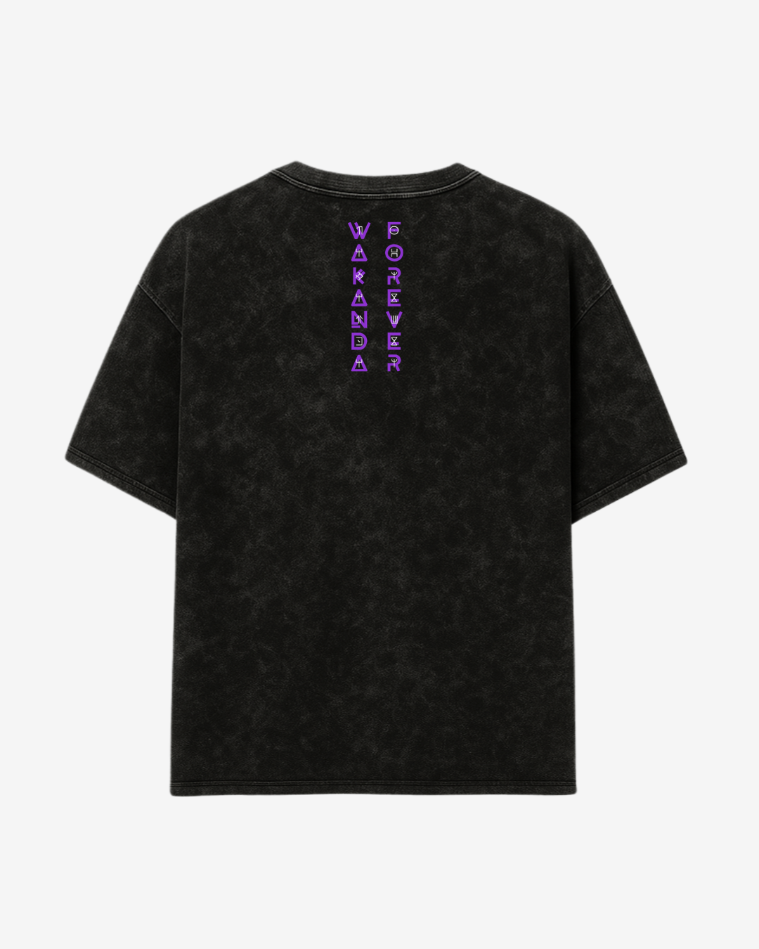 BLACK PANTHER OVERSIZED ACID WASHED TEE