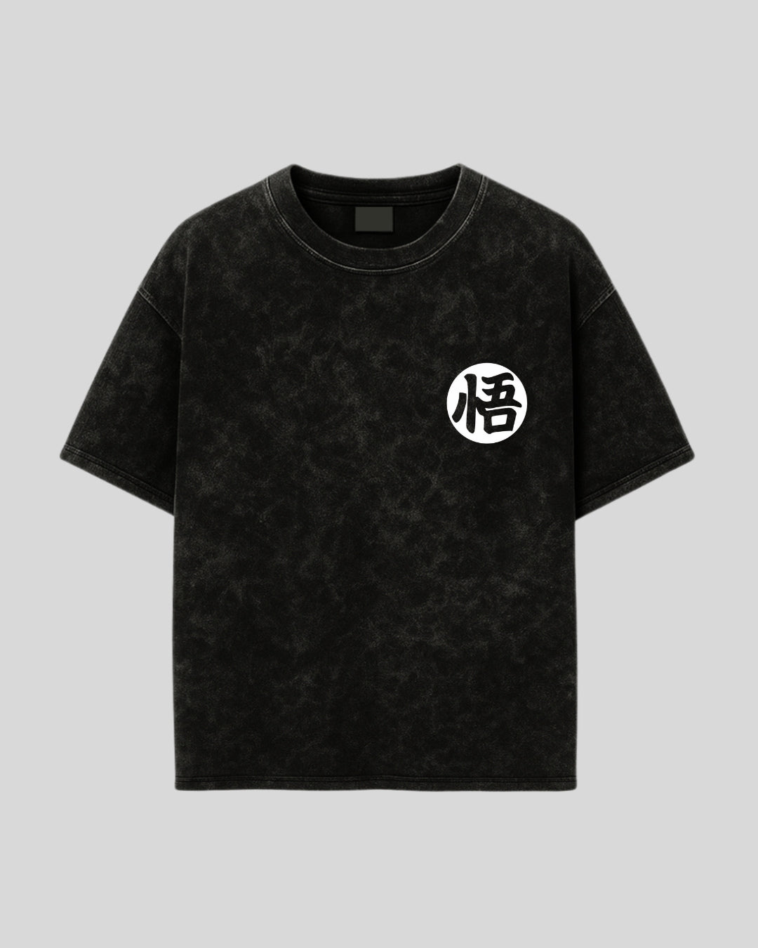 SON GOKU OVERSIZED ACID WASHED TEE