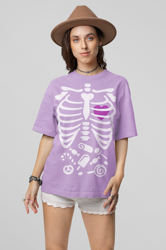 Candy Skeleton Oversize T-Shirt